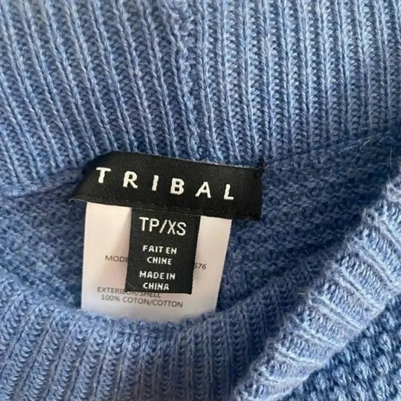 Tribal Blue Sweater Knit Pants - Picture 8 of 10